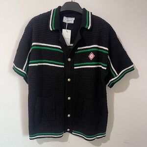 Casablanca Crochet Tennis Shirt